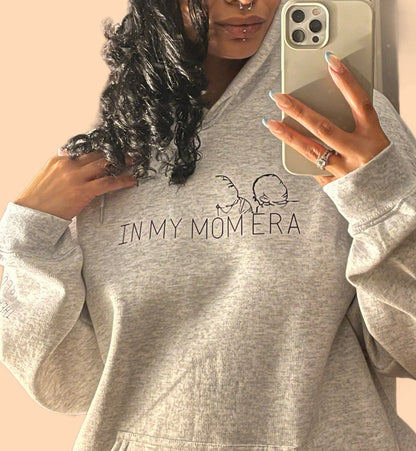 In My Mom Era Hoodie - Personalized - Perfect Gift - Mother’s Day Gift - Custom - Hoodie - Crewneck - Custom Sweatshirt