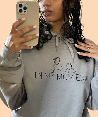 In My Mom Era Hoodie - Personalized - Perfect Gift - Mother’s Day Gift - Custom - Hoodie - Crewneck - Custom Sweatshirt