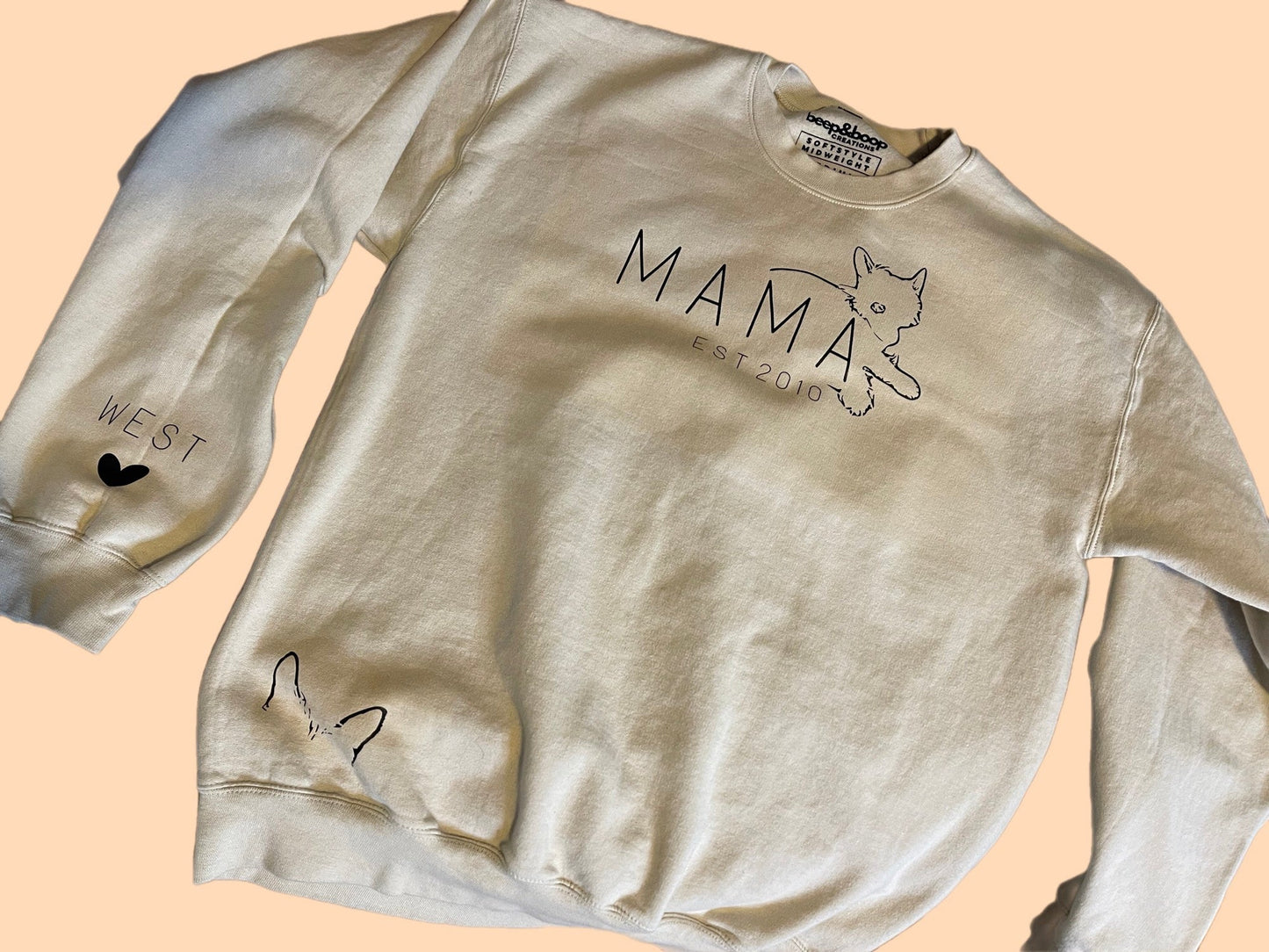 Dog MAMA Sweater - Customized - Pet Parent - Dog Love -Perfect Gift - Personalized - Hooded Sweater - Crewneck