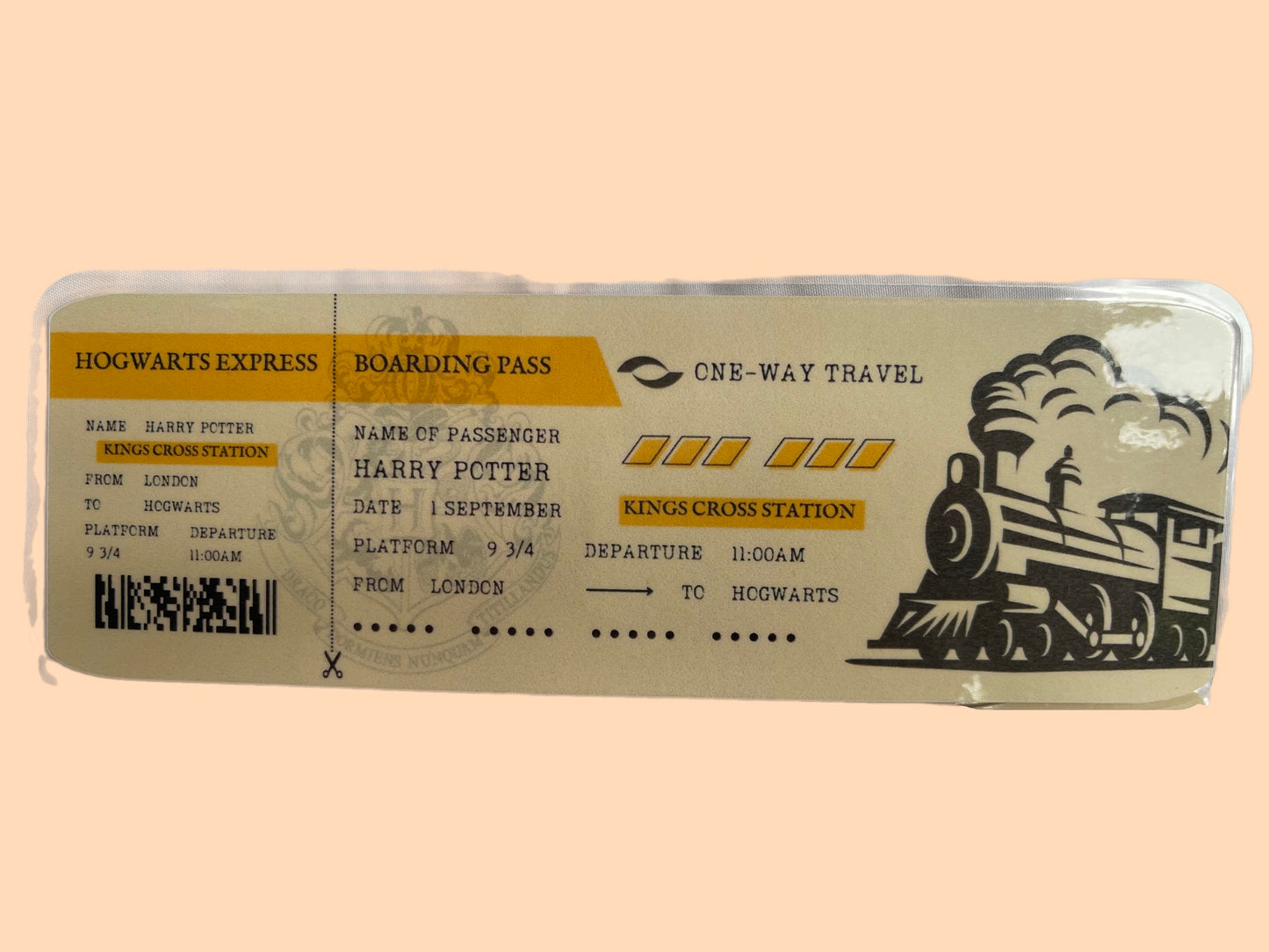 Harry Potter Boarding Pass